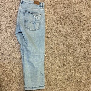 AE distressed mom jeans